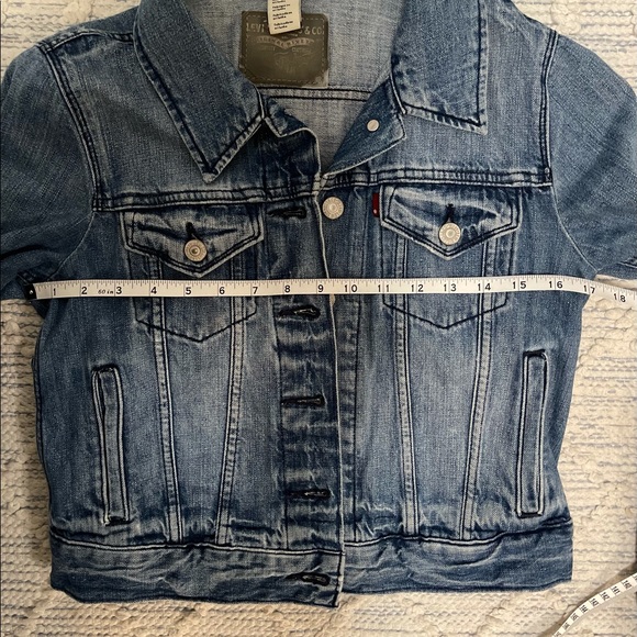 Women’s Levi’s Silver Tag original Denim button up Denim Western Jacket Small - Picture 13 of 13
